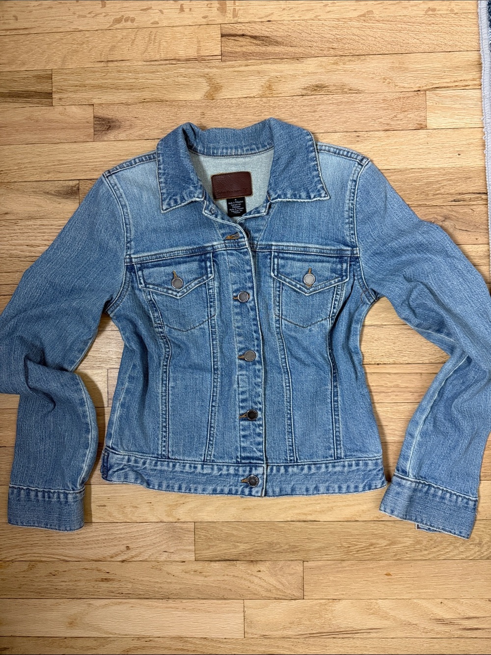 Vintage Calvin Klein Jeans Denim 90s Y2K mid to light wash mid length jacket M